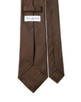 Espresso Brown Black Sold Twill Silk Tie