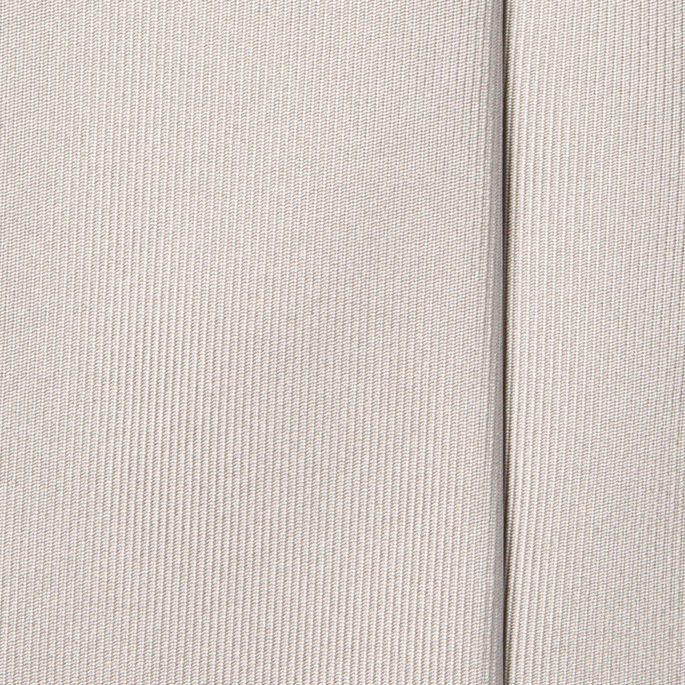 Rhodium Silver Solid Twill Silk Tie