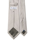 Rhodium Silver Solid Twill Silk Tie