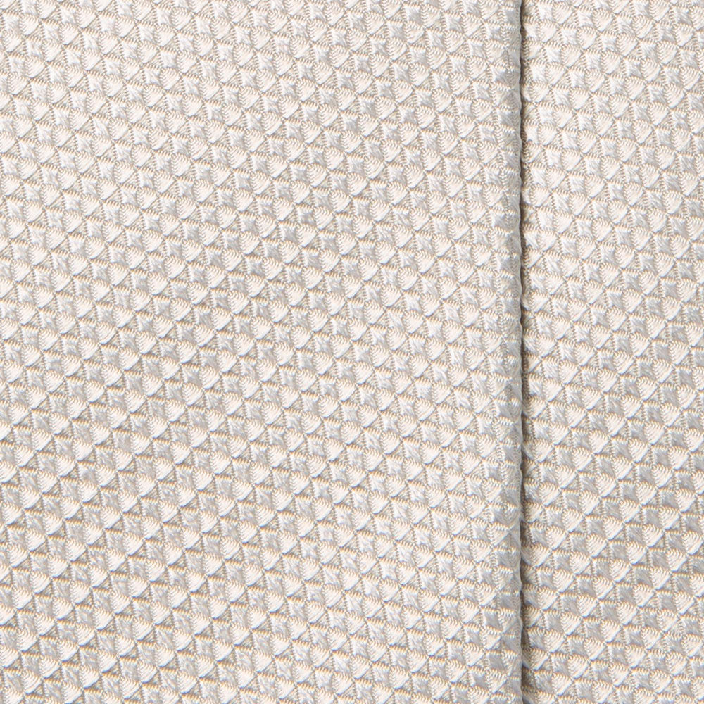 Light Silver Diamond Solid Pattern Woven Silk