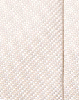 Off White Diamond Solid Pattern Woven Silk