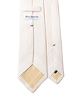 Off White Diamond Solid Pattern Woven Silk
