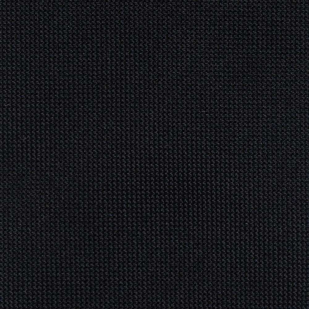 Dark Navy Basket Solid Woven Silk Tie