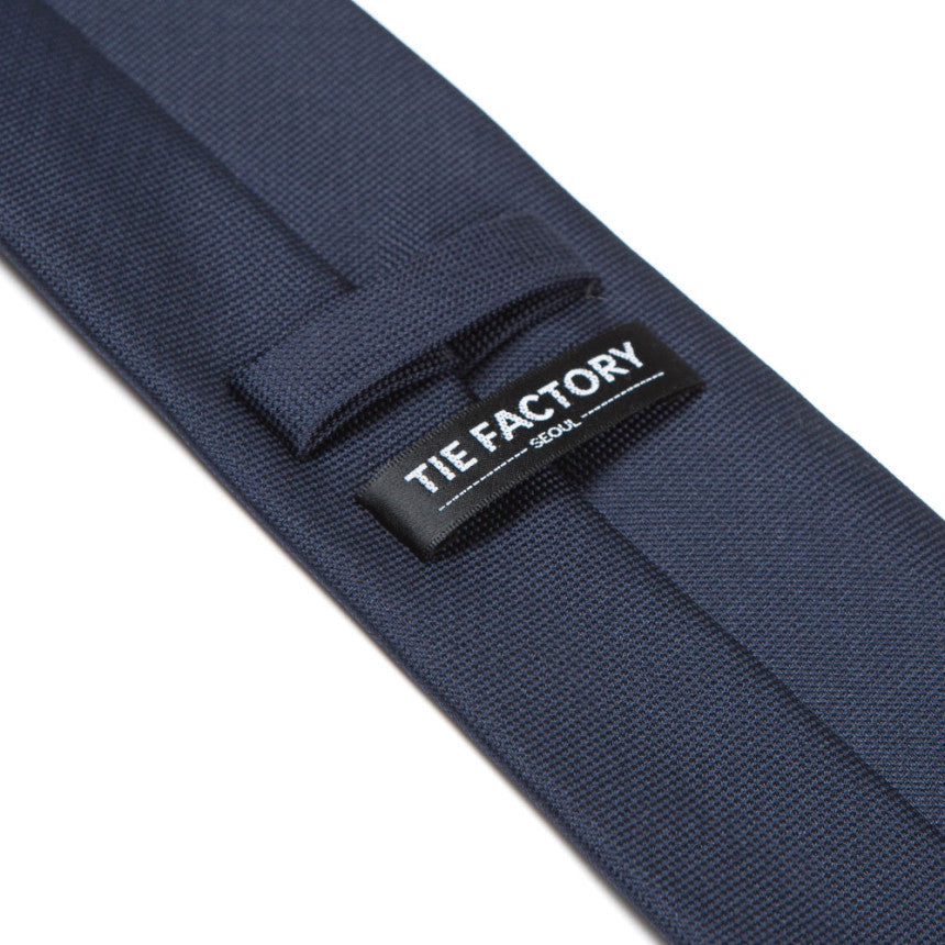 Classic Dark Navy Solid Silk Tie