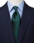 Classic Green Solid Silk Tie