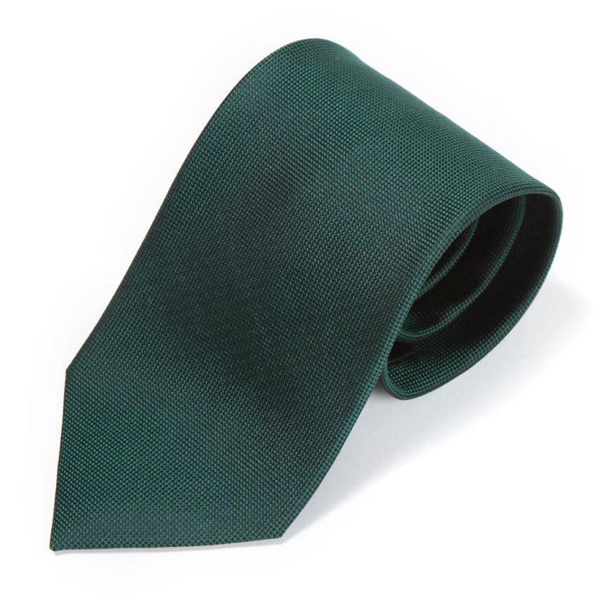 Classic Green Solid Silk Tie