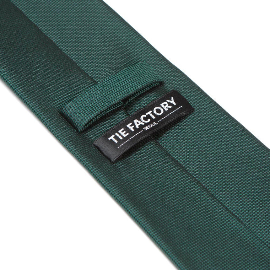 Classic Green Solid Silk Tie