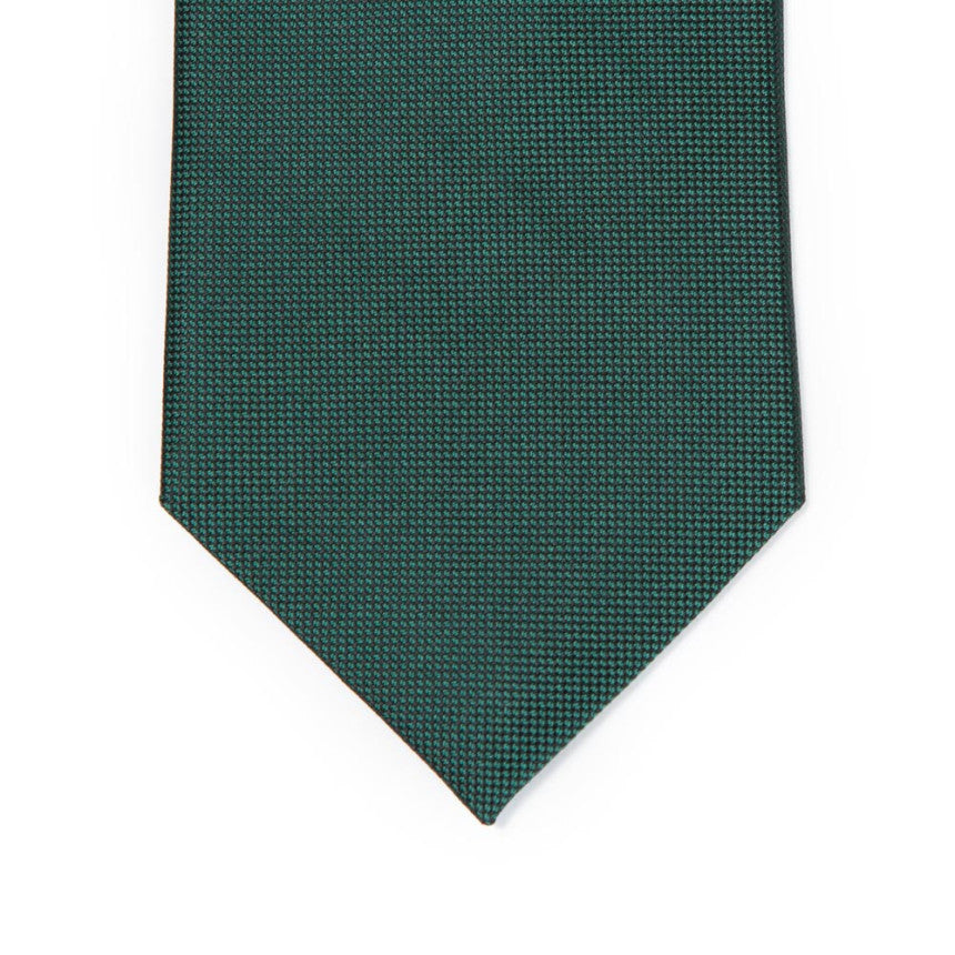 Classic Green Solid Silk Tie