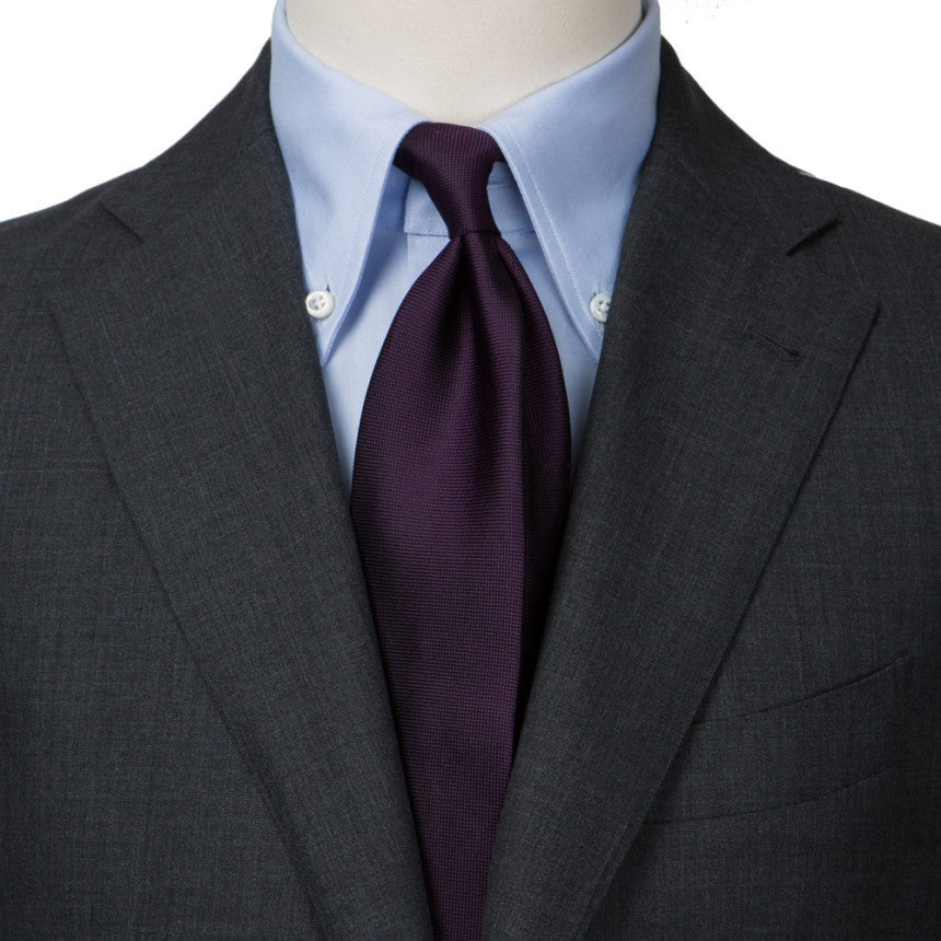 Classic Bordeaux Solid Silk Tie