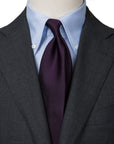 Classic Bordeaux Solid Silk Tie