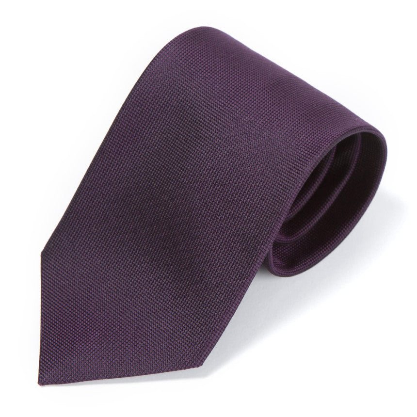 Classic Bordeaux Solid Silk Tie