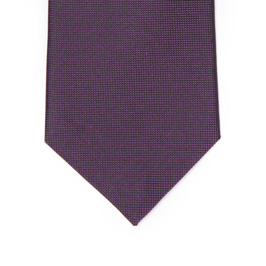 Classic Bordeaux Solid Silk Tie