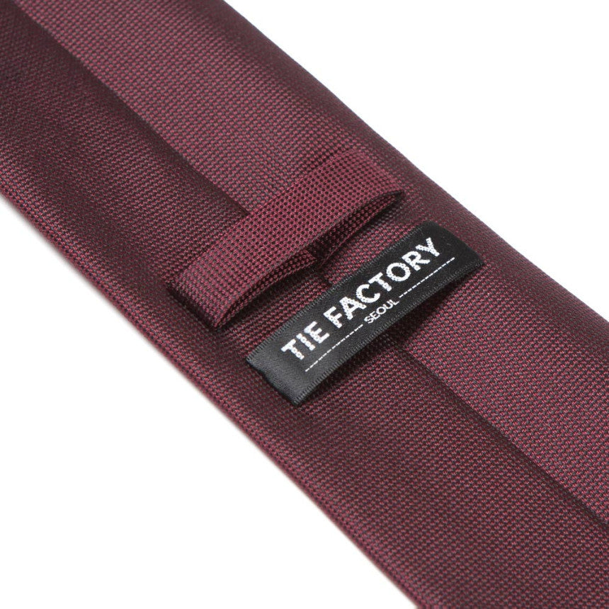 Classic Burgundy Solid Silk Tie