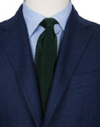 Forest Green Solid Silk Knit Tie
