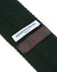 Forest Green Solid Silk Knit Tie
