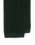 Forest Green Solid Silk Knit Tie