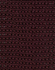 Deep Burgundy Solid Silk Knit Tie