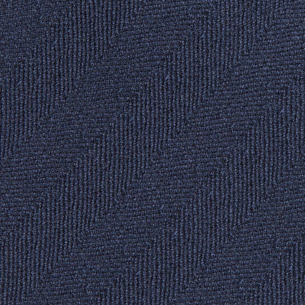 Herringbone Solid Dark Navy Silk Tie