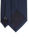 Herringbone Solid Dark Navy Silk Tie