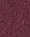 Herringbone Solid Burgundy Silk Tie