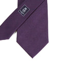 Herringbone Solid Bordeaux Silk Tie