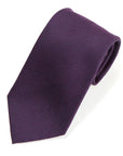 Herringbone Solid Bordeaux Silk Tie