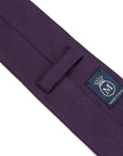 Herringbone Solid Bordeaux Silk Tie