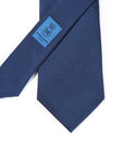 Hand Printed Dark Navy Solid Silk Tie