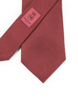 Hand Printed Burgundy Solid Silk Tie