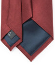 Hand Printed Burgundy Solid Silk Tie