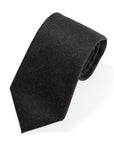 V.B.C Canonico Flannel Charcoal Gray Solid Wool Tie