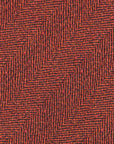 Herringbone Solid Orange Silk Tie
