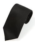 V.B.C Canonico Flannel Black Solid Wool Tie