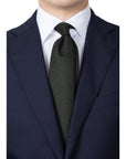 V.B.C Canonico Flannel Deep Green Solid Wool Tie