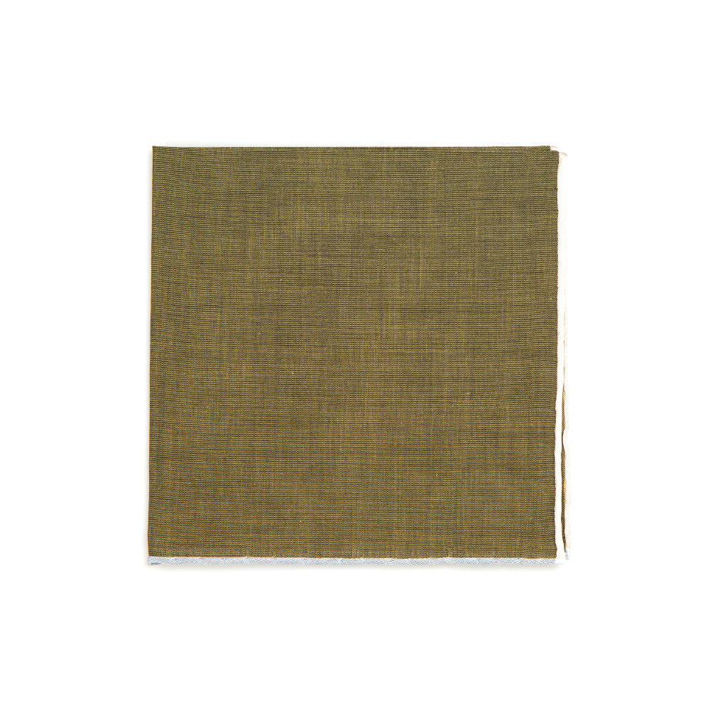 Pompeii Black Gold Cotton Pocket Square