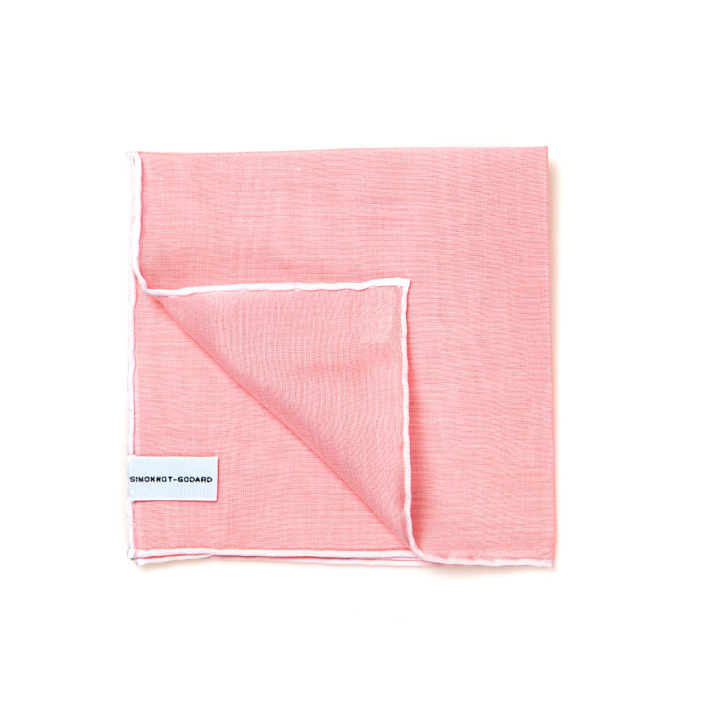 Pompeii Pink Cotton Pocket Square