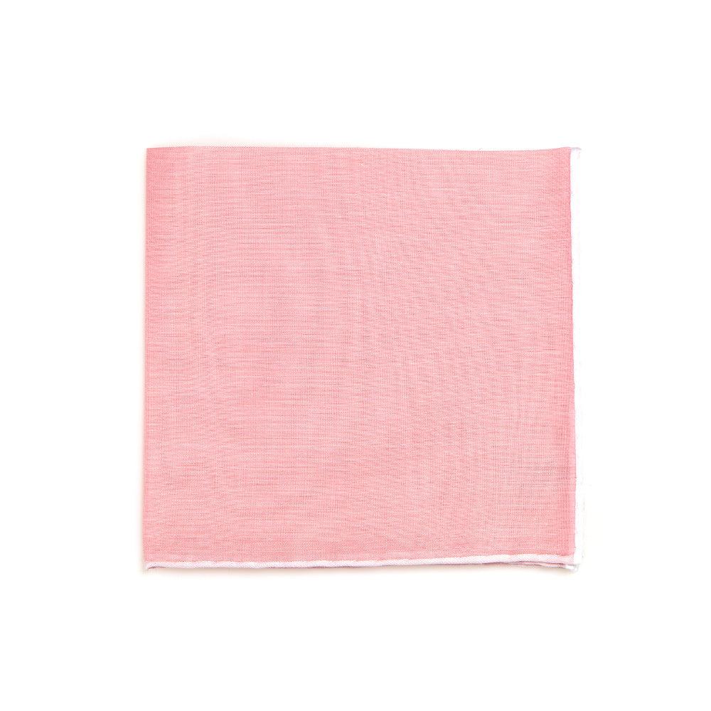 Pompeii Pink Cotton Pocket Square