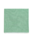 Pompeii Garden Green Cotton Pocket Square