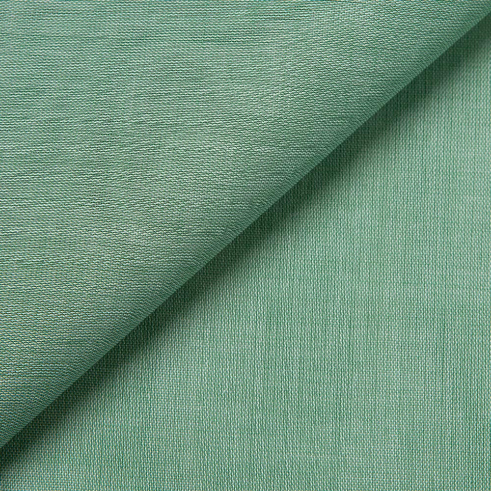 Pompeii Garden Green Cotton Pocket Square