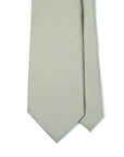 Delfino Four Seasons Light Gray Virgin Wool Solid Tie