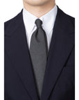 V.B.C Canonico 2ply Middle Gray Solid Wool Tie