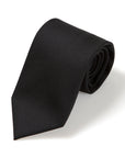 V.B.C Canonico 2ply Black Solid Wool Tie