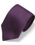 King Twill Solid Bordeaux Silk Tie