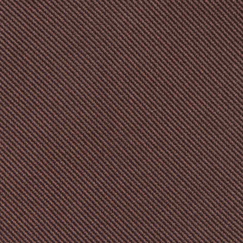 King Twill Solid Brown Silk Tie