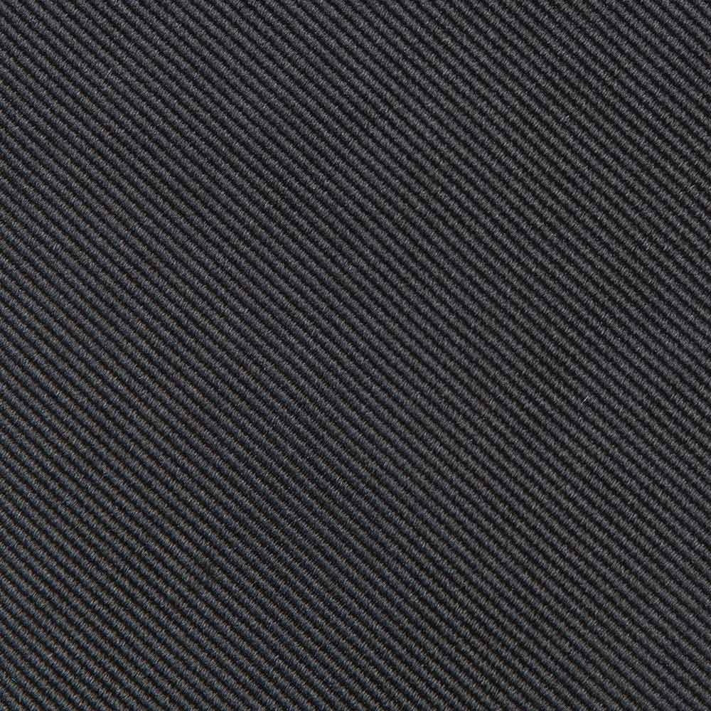 King Twill Solid Black Silk Tie