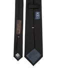 V.B.C Canonico 2ply Black Solid Wool Tie