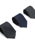 V.B.C Canonico 2ply Middle Gray Solid Wool Tie