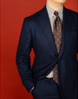 Garden Tulip Brown Silk Tie