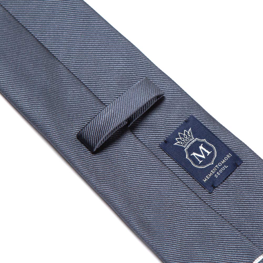 King Twill Solid Charcoal Gray Silk Tie