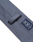 King Twill Solid Charcoal Gray Silk Tie